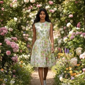 Handmade CottageCore Dress Womens size 6-8